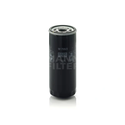 Abbildung von MANN FILTER W 735/2 Ölfilter M 24 X 2 mit einem Rücklaufsperrventil Anschraubfilter AUDI: A6 C5 Avant, Limousine
