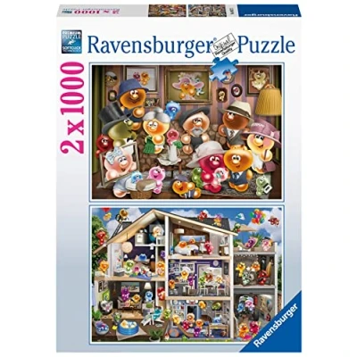 Abbildung von Ravensburger Puzzle Lustige Gelinis 2X 1000 Teile für Erwachsene und Kinder ab 14 Jahren [Exklusiv bei Amazon]