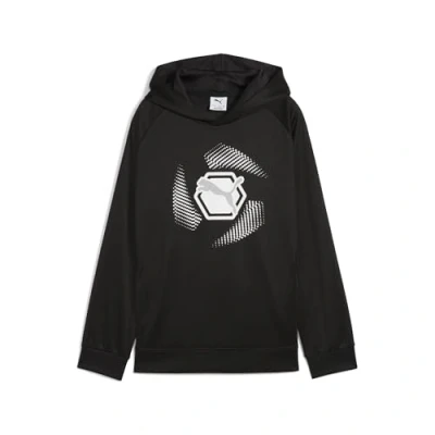 Abbildung von Puma Active Sports Graphic Poly Hoodie Teenager Für Herren Damen Kinder Mit Print Black Größe: 13 14Y