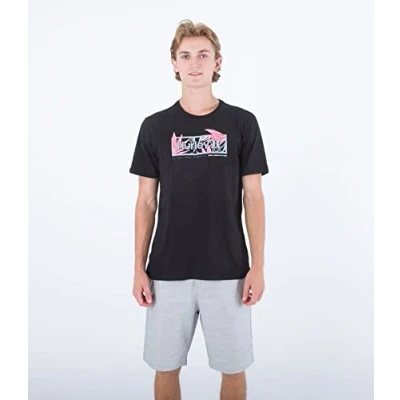 Abbildung von Hurley Herren Evd Flower Box Ss T Shirt, schwarz, S