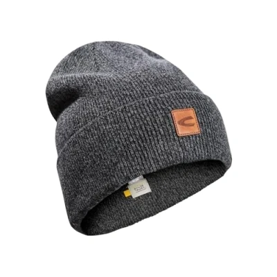 Abbildung von camel active Herren 406520 4M52 Beanie Mütze, Asphalt, Einheitsgröße
