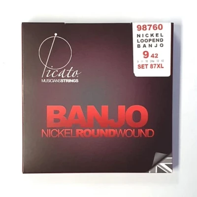 Abbildung von Von Picato 98760 Nickel 6 Saiten Banjo Schlaufenende, Set Stück