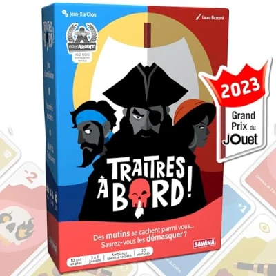 Abbildung von SAVANA Verräter an Bord Gesellschaftsspiel Großer Preis des Spielzeugs 2023 geheimes Identitätsspiel Reise und Taschenspiel Kartenspiel ab 10 Jahren