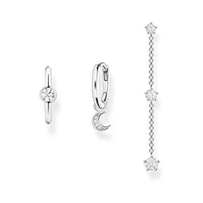 Abbildung von THOMAS Sabo Damen Schmuck Set Einzel Creole Earcuff Ohrstecker 925 Sterlingsilber SET0617 051 14