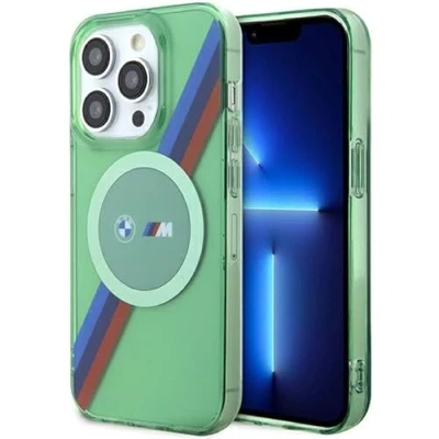 Abbildung von CG Mobile BMW BMHMP15LHDTN Hülle für iPhone 15 Pro 6.1&quot; Grün hardcase M Tricolor Stripes