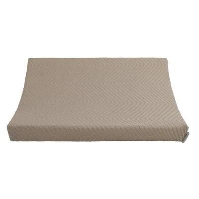 Abbildung von Baby&#039;s Only Baby Wickelauflagenbezug Bezug für Wickelauflage Grace aus Baumwolle mit Fischgrätenmuster Wickelunterlage 45x70 Beige