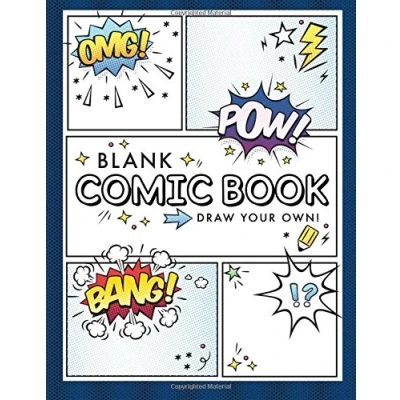 Abbildung von Blank Comic Book (Draw Your Own Comics): A Large Notebook and Sketchbook for Kids Adults to Draw Comics Journal