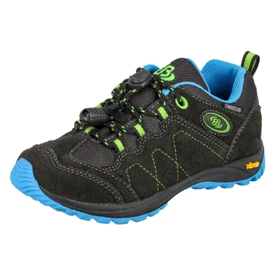 Abbildung von Brütting Hikingschuh für Kinder, Größe: 30, Black/blue Veloursleder