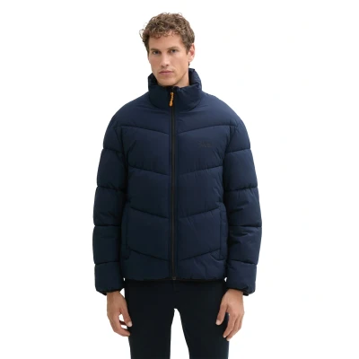 Abbildung von TOM Tailor Denim Wasserabweisende Puffer Winterjacke, Herren, Größe: Small, Sky captain blue