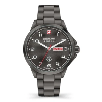 Abbildung von Swiss Military Hanowa Herren Analog Quarz Uhr mit Edelstahl Armband SMWGB2101303