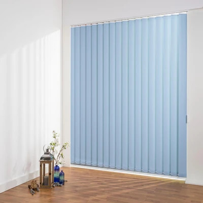 Abbildung von Liedeco Lamellenvorhang &quot;Lamellenvorhang Vertikalanlage Perlex 89 mm Lamelle&quot;, (1 St.), Kürzbare