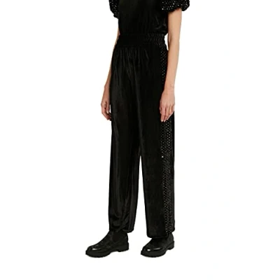 Abbildung von Desigual Womens Shiny Casual Pants, Black, S