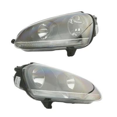Abbildung von HELLA 1EG 247 007 871 Hauptscheinwerfersatz mit Glühlampen, Stellmotor für LWR VOLKSWAGEN: Jetta 3, Golf 5 Schrägheck, Variant kfzteile,
