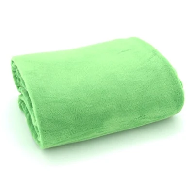 Abbildung von große super weiche Kuscheldecke XL HxB 150x200 cm in hellgrün Microfaser Flanelldecke kuschelig warm leicht fusselfrei Decke TOP QUALITÄT Typ176