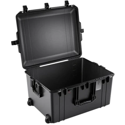 Abbildung von Peli 1637 Air Leichter Reisekoffer für Kamera und Drohnen Equipment, Wasser Staubdicht, 89L Volumen, Ohne Schaumstoffeinlage, Farbe: Schwarz