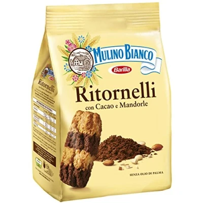 Abbildung von 3x Mulino Bianco Kekse Ritornelli 700g biscuits cookies + Balocco Rusticotte Biscotti Integrali ai 5 cereali Vollkornkekse mit Müsli