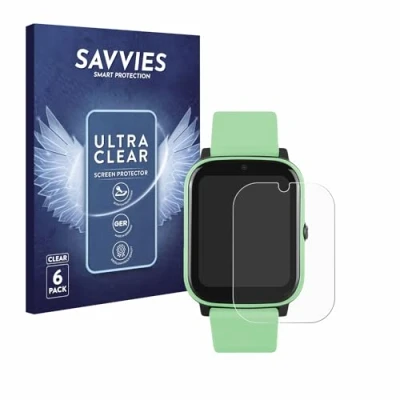 Abbildung von Savvies 6 Stück Schutzfolie für One2Track Connect NEXT Displayschutz Folie Ultra Transparent