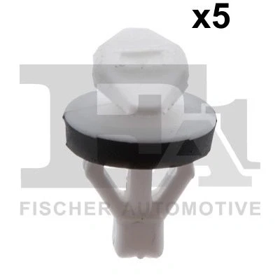 Abbildung von FA1 11 40102.5 Clip, Zier /Schutzleiste schwarz/weiß AUDI: A4 B6 Avant, B7 Limousine
