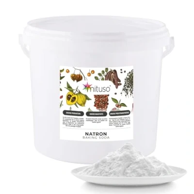 Abbildung von Natron Pulver 5 kg/Backpulver E 500ii Premium Qualität Ökologisches Natriumcarbonat/Hochreine Lebensmittelqualität mituso