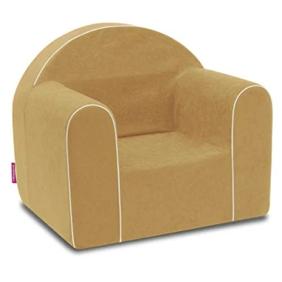 Abbildung von Mini Kindersessel Kinder Babysessel Baby Sessel Sofa Kinderstuhl Stuhl Schaumstoff Umweltfreundlich (Hellorange)