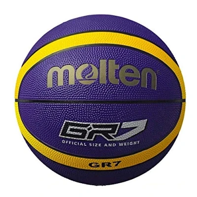 Abbildung von Molten BGR vy Gummibasketball, Größe 6, Lila/Gelb