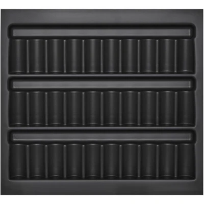 Abbildung von SO TECH® Schubkasteneinsatz Orga Box I Besteckeinsatz lavagrau oder oriongrau, für Tandembox Antaro / Intivo u. ModernBox im 60er Schrank