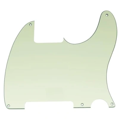 Abbildung von Musiclily 5 Löcher American Vintage Tele Pickguard T Style Gitarren Schlagbrett für Fender USA/Mexican Telecaster Esquire E Gitarre,3 lagig Mint Green