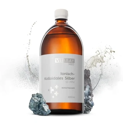 Abbildung von Kolloidales Silber 50 Ppm Reinheitsstufe 99.99 % 1000 ml