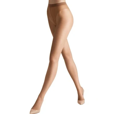 Abbildung von Wolford Damen Strumpfhose Luxe 9 Tights, 10 DEN, Beige (gobi 4365), Small
