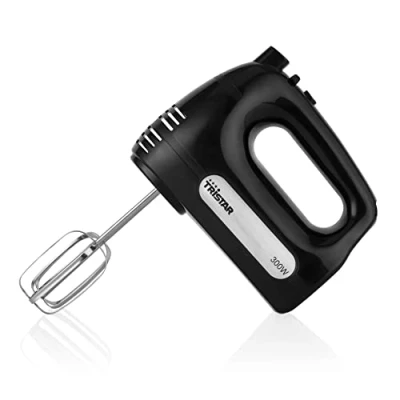 Abbildung von Tristar MX 4201 Handmixer, Schwarz, Kneten, Mixen, 1 m, Tasten, China