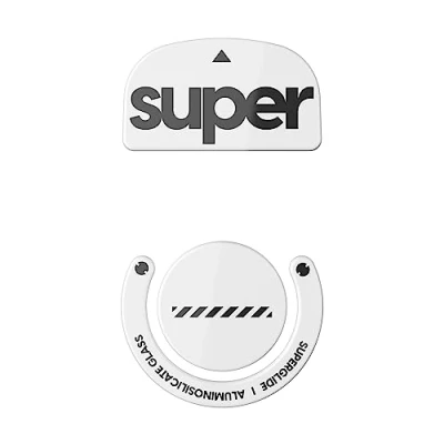 Abbildung von Superglide2 Neue kontrollierbare Geschwindigkeit strukturierte Oberfläche, glatteste Mausfüße/Schlittschuhe aus ultrastarkem Glas, Glatte und langlebige Sohle für Logitech G Pro X Superlight [weiß]