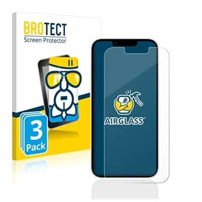 Abbildung von BROTECT Schutzglas für Apple iPhone 13/13 Pro (3 Stück) Schutzfolie Panzer Folie Glas [Extrem Kratzfest 9H, Anti Fingerprint, Ultra Transparent]