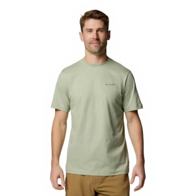 Abbildung von Columbia Kettle RIVER BACK Graphic TEE Tshirt print, Herren, Größe: Medium, Safari