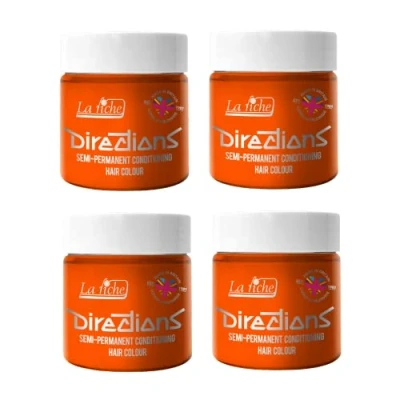 Abbildung von La Riche Directions Semipermanente Haarfarbe 100 ml Dose 4 Packung (Fluorescent Orange)