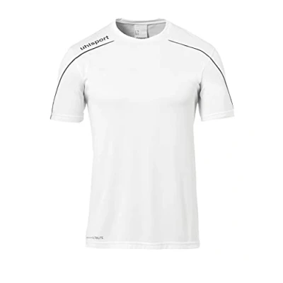 Abbildung von uhlsport Stream Tshirt print für Kinder, Größe: 116, Weiß schwarz