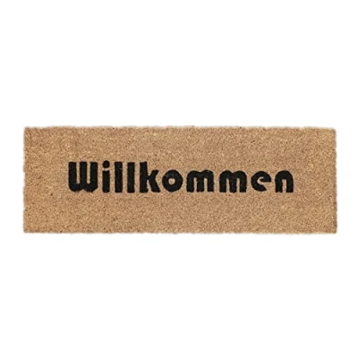 Abbildung von relaxdays Fußmatte Kokos Willkommen schmal, Höhe: 15 mm