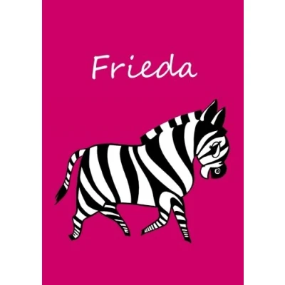 Abbildung von Malbuch / Notizbuch Tagebuch Frieda: DIN A4 blanko Zebra