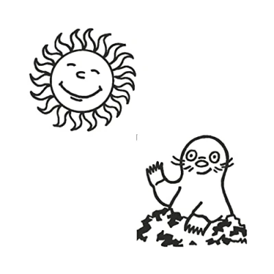 Abbildung von Sunshine Zu allen Ausgaben Für alle Schuljahre: Stempel Motiv: Mr Mole,