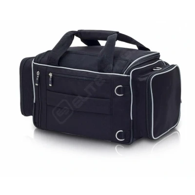 Abbildung von ELITE BAGS MEDIC&#039;S Softbag Arzttasche schwarz Sportives Design inkl. Ampullarium und DIN A5 Schreibbrett integriertes, verstaubares Rucksacktragesystem