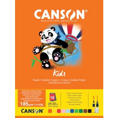 Abbildung von Canson Pads Kids Colour Creation 32 x 24 cm 185 g AssortedVerschiedene Farben Skizzenbuch