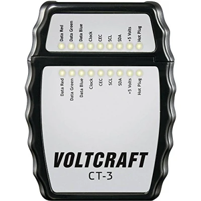 Abbildung von Kabeltester CT 3 VOLTCRAFT Geeignet für HDMI Kabel Typ A,