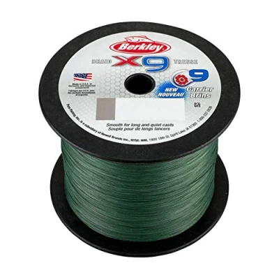 Abbildung von Berkley x9 Geflochtene Schnur Low Vis Grün 2000m 0.35mm (36.3kg)