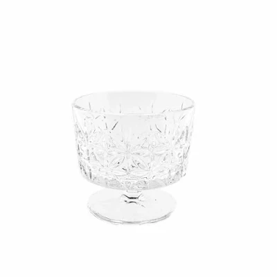 Abbildung von Almina Dessertschale 6 tlg. aus Glas 260 ml transparent Dessertgäser, Eisbecher mit Muster, (6 tlg)