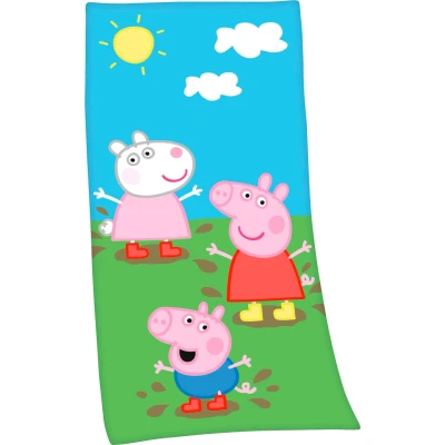 Abbildung von Badetuch &quot;Peppa Pig Velourstuch&quot;, (1 St.), hochfarbig bedruckt