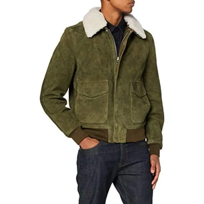 Abbildung von Schott Aviateur Bomberjacke, Herren, Größe: Large, Khaki