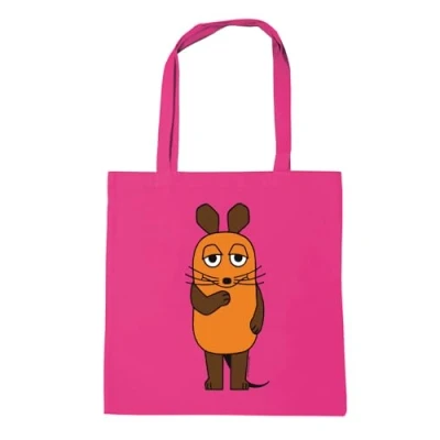 Abbildung von LOGOSHIRT Henkeltasche &quot;Baumwolltasche Die Sendung mit der Maus&quot;, Maus Logo