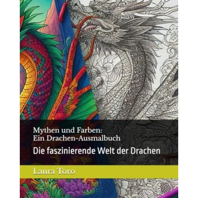 Abbildung von Mythen und Farben: Ein Drachen Ausmalbuch: Die faszinierende Welt der