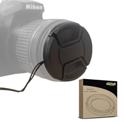 Abbildung von 62mm Snap On Objektivdeckel, extra Starke Federn, Kamera Schutzdeckel aus 100% recyceltem Kunststoff kompatibel mit Nikon, Canon, Sony, Sigma, Tamron,Olympus,62mm Objektivdeckel