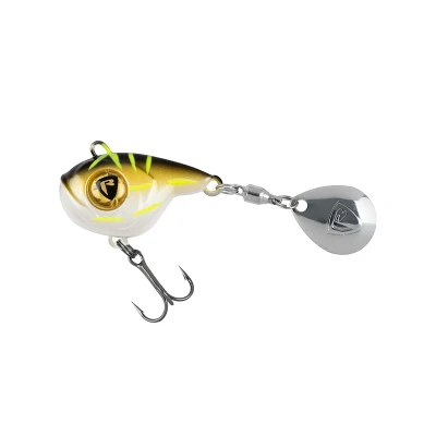 Abbildung von Fox Rage Big Eye Spin Tail 14g Ultra UV Black &amp; Gold Spinner