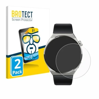 Abbildung von BROTECT (2 Stück Schutzfolie für Huawei Watch GT 3 Pro Titanium (46mm) Displayschutz Folie Ultra Klar